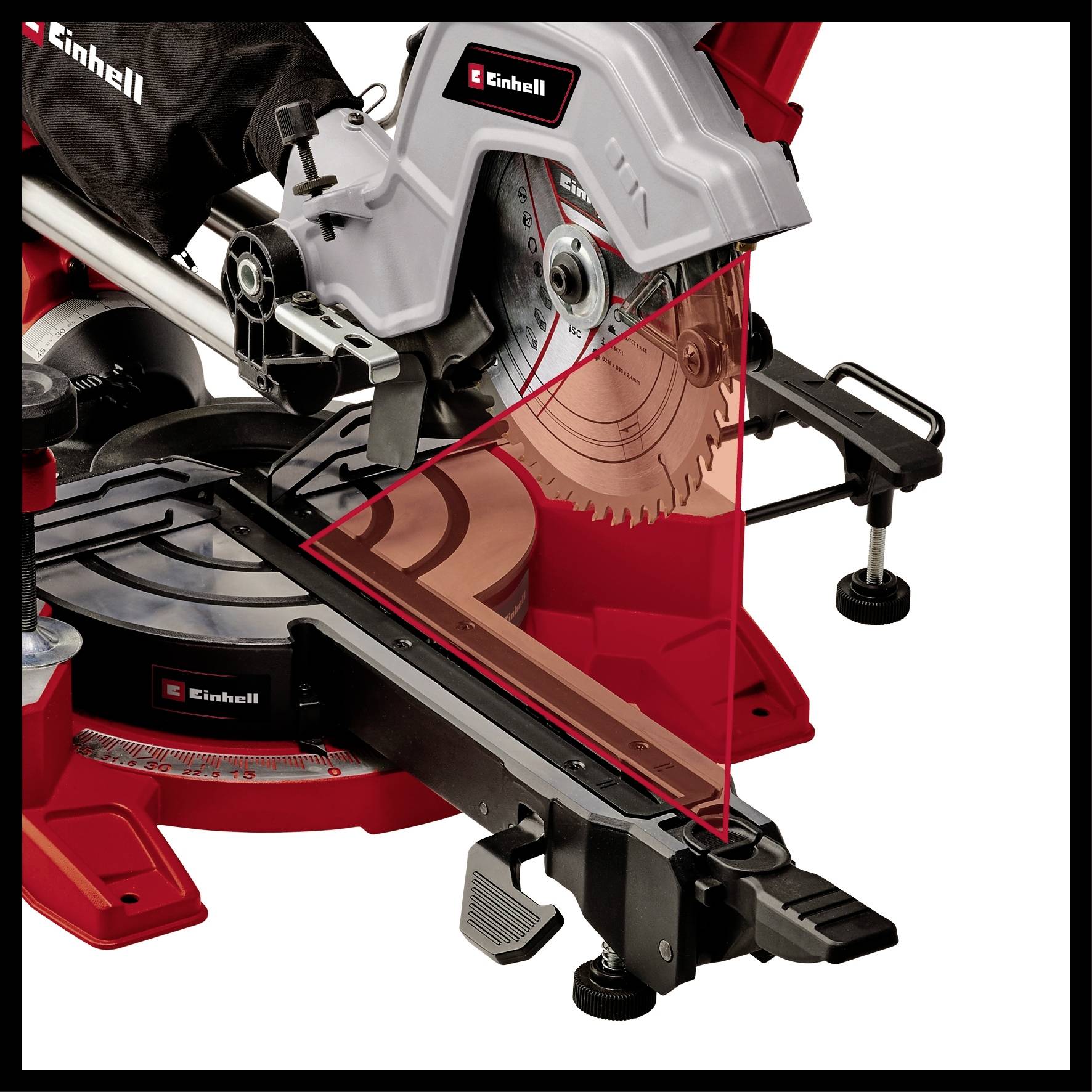 Einhell TE-SM 8L Dual Zug-Kapp- und Gehrungssäge 216mm 1800W