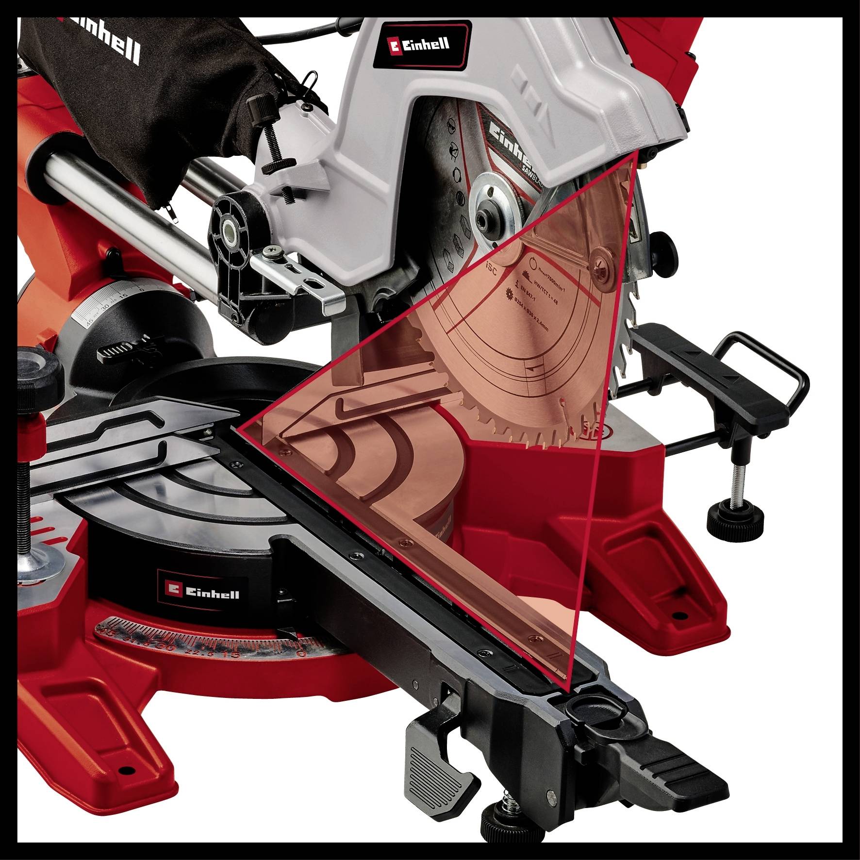 Einhell TE-SM 10L Dual Zug-Kapp- und Gehrungssäge 254mm 1800W