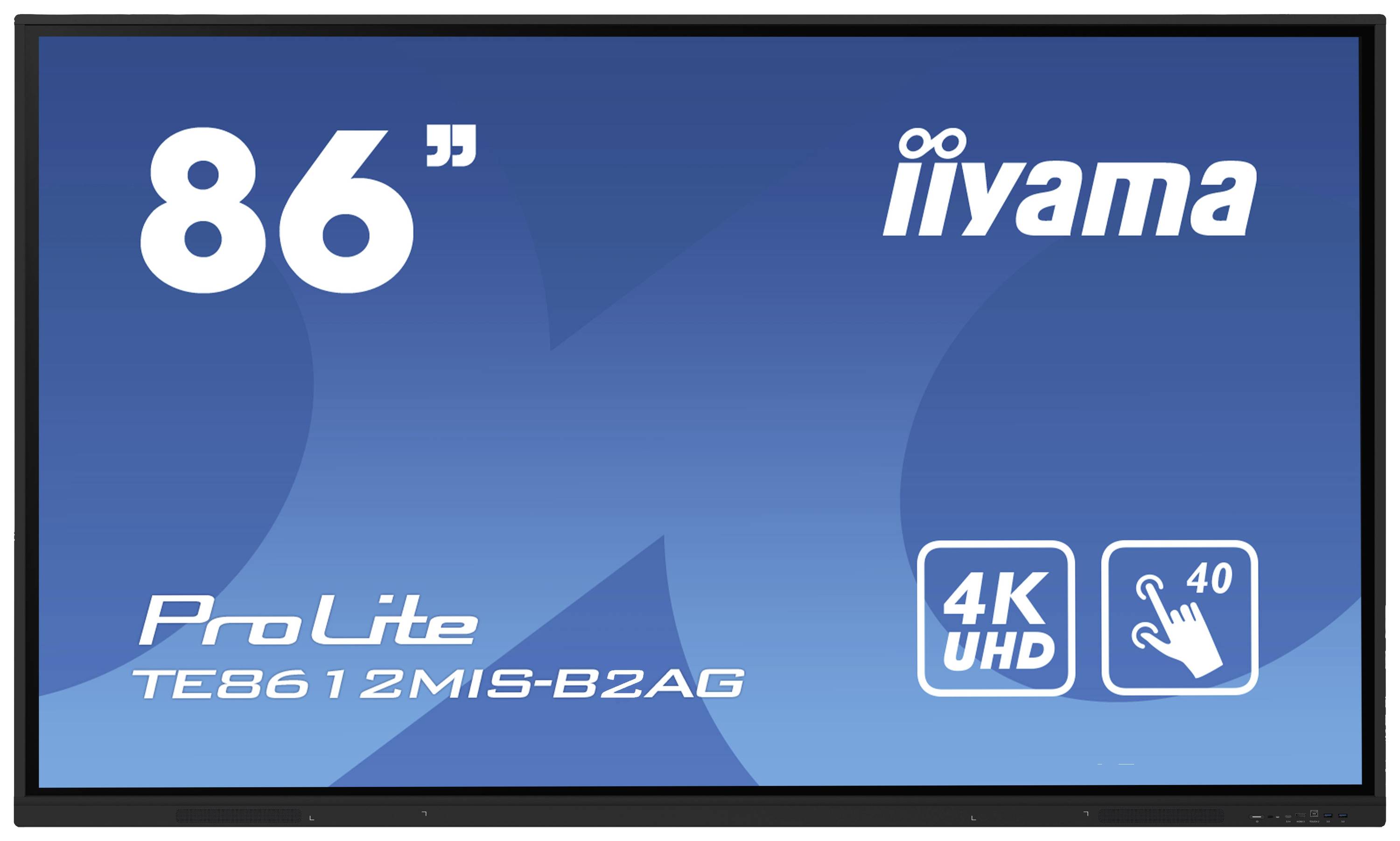 Iiyama Prolite 40-Points PureTouch 4K Digital Signage Display 217.4 cm 85.6 Zoll 3840 x 2160 Pixel 24/7