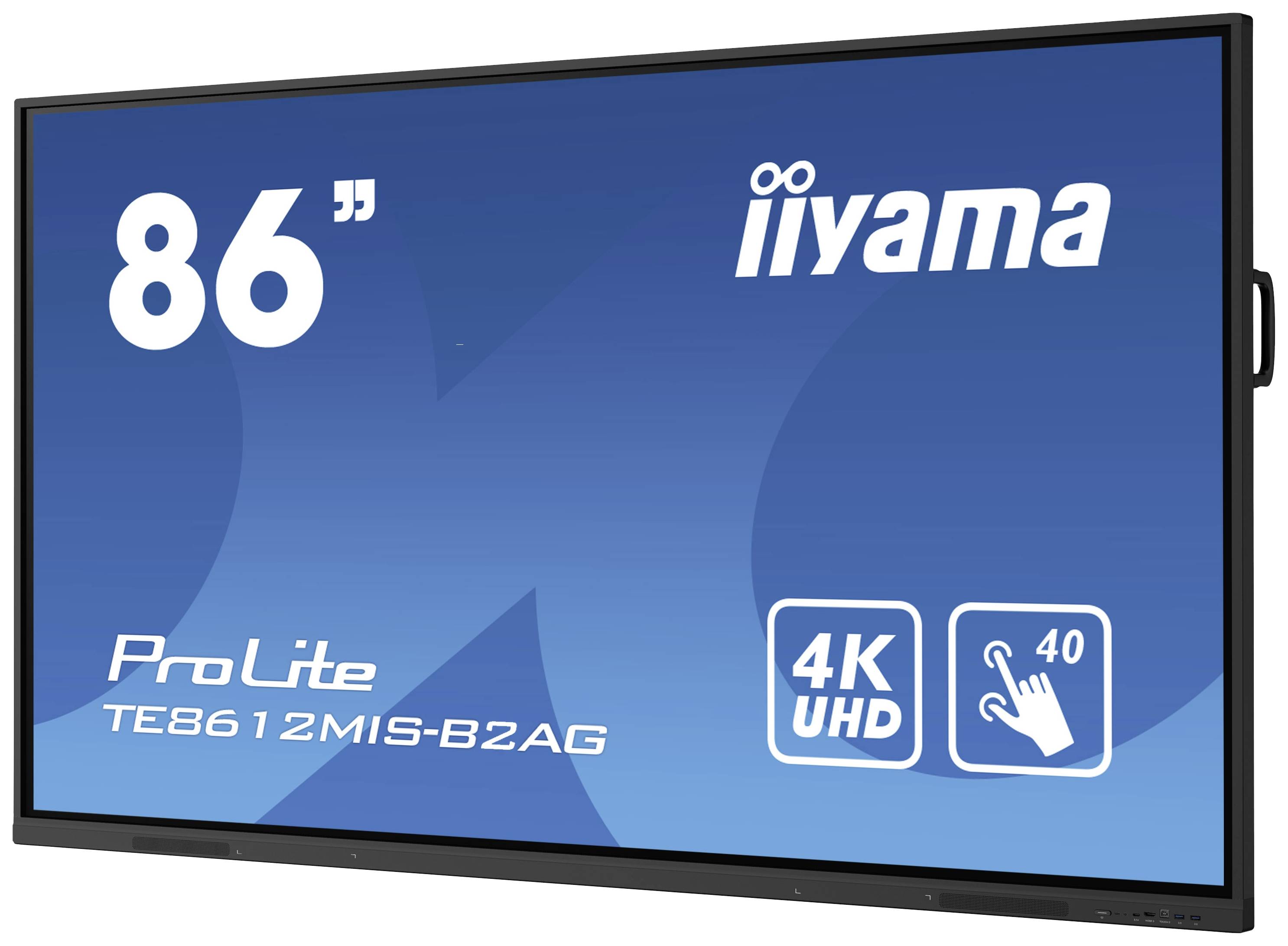 Iiyama Prolite 40-Points PureTouch 4K Digital Signage Display 217.4 cm 85.6 Zoll 3840 x 2160 Pixel 24/7