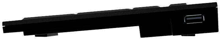 Logickeyboard XL-Print Kabelgebunden Tastatur Deutsch, QWERTZ Schwarz Multimediatasten, USB-Hub, Geräuscharme Tasten