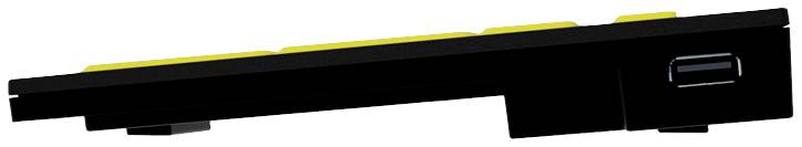 Logickeyboard XL-Print Kabelgebunden Tastatur Deutsch, QWERTZ Schwarz Multimediatasten, USB-Hub, Geräuscharme Tasten