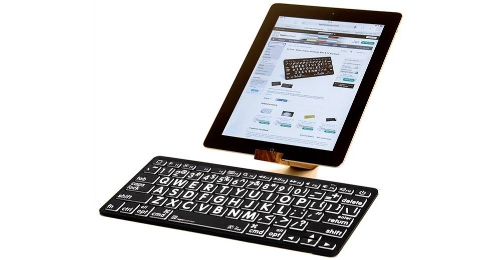 Logickeyboard XL-Print Bluetooth® Tastatur Deutsch, QWERTZ Schwarz Multimediatasten, USB-Hub, Geräuscharme Tasten
