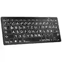 Logickeyboard XL-Print Bluetooth® Tastatur Deutsch, QWERTZ Schwarz Multimediatasten, USB-Hub, Geräuscharme Tasten Logickeyboard XL-Print Bluetooth® Tastatur Deutsch, QWERTZ Schwarz Multimediatasten, USB-Hub, Geräuscharme Tasten