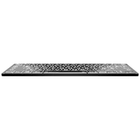Logickeyboard XL-Print Bluetooth® Tastatur Deutsch, QWERTZ Schwarz Multimediatasten, USB-Hub, Geräu Logickeyboard XL-Print Bluetooth® Tastatur Deutsch, QWERTZ Schwarz Multimediatasten, USB-Hub, Geräu