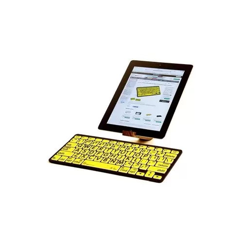 Logickeyboard XL-Print Bluetooth® Tastatur Deutsch, QWERTZ Gelb/Schwarz Multimediatasten, USB-Hub Logickeyboard XL-Print Bluetooth® Tastatur Deutsch, QWERTZ Gelb/Schwarz Multimediatasten, USB-Hub