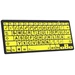 Logickeyboard XL-Print Bluetooth® Tastatur Deutsch, QWERTZ Gelb/Schwarz Multimediatasten, USB-Hub Logickeyboard XL-Print Bluetooth® Tastatur Deutsch, QWERTZ Gelb/Schwarz Multimediatasten, USB-Hub