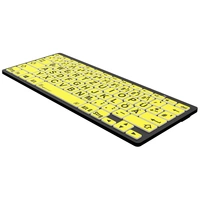 Logickeyboard XL-Print Bluetooth® Tastatur Deutsch, QWERTZ Gelb/Schwarz Multimediatasten, USB-Hub Logickeyboard XL-Print Bluetooth® Tastatur Deutsch, QWERTZ Gelb/Schwarz Multimediatasten, USB-Hub