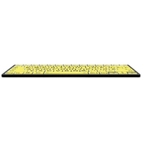 Logickeyboard XL-Print Bluetooth® Tastatur Deutsch, QWERTZ Gelb/Schwarz Multimediatasten, USB-Hub Logickeyboard XL-Print Bluetooth® Tastatur Deutsch, QWERTZ Gelb/Schwarz Multimediatasten, USB-Hub