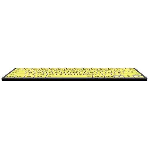 Logickeyboard XL-Print Bluetooth® Tastatur Deutsch, QWERTZ Gelb/Schwarz Multimediatasten, USB-Hub Logickeyboard XL-Print Bluetooth® Tastatur Deutsch, QWERTZ Gelb/Schwarz Multimediatasten, USB-Hub