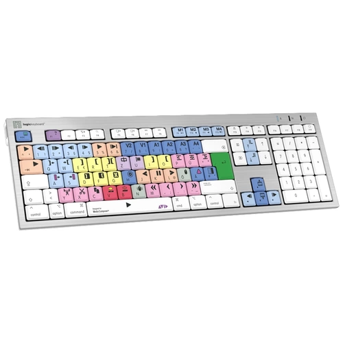 Logickeyboard Avid Media Composer ALBA Kabelgebunden Tastatur Deutsch, QWERTZ Grau Multimediatasten Logickeyboard Avid Media Composer ALBA Kabelgebunden Tastatur Deutsch, QWERTZ Grau Multimediatasten
