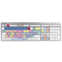 Logickeyboard Adobe Premiere Pro CC Kabelgebunden Tastatur Deutsch, QWERTZ Weiß Multimediatasten, USB-Hub, Geräuscharme Tasten Logickeyboard Adobe Premiere Pro CC Kabelgebunden Tastatur Deutsch, QWERTZ Weiß Multimediatasten, USB-Hub, Geräuscharme Tasten