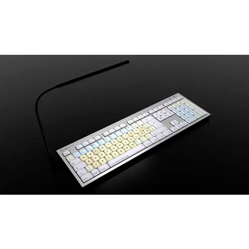 Logickeyboard Dyslexie Lagasthenie ALBA Kabelgebunden Tastatur Deutsch, QWERTZ Weiß Logickeyboard Dyslexie Lagasthenie ALBA Kabelgebunden Tastatur Deutsch, QWERTZ Weiß