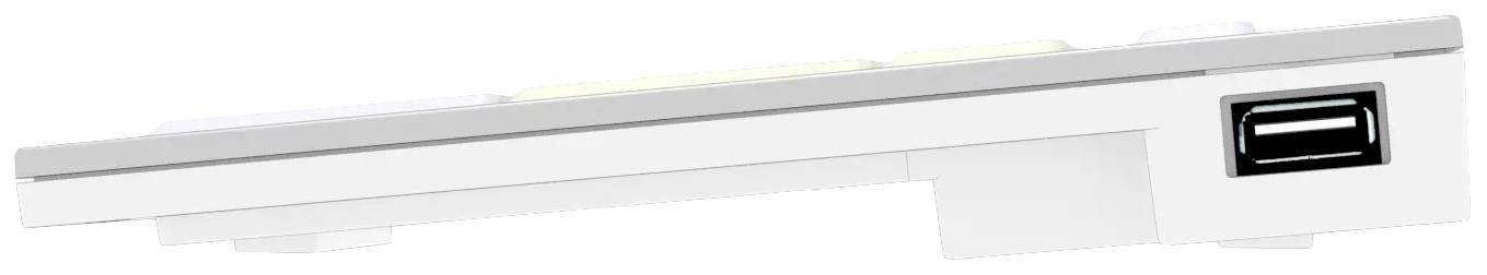 Logickeyboard Dyslexie Lagasthenie ALBA Kabelgebunden Tastatur Deutsch, QWERTZ Weiß