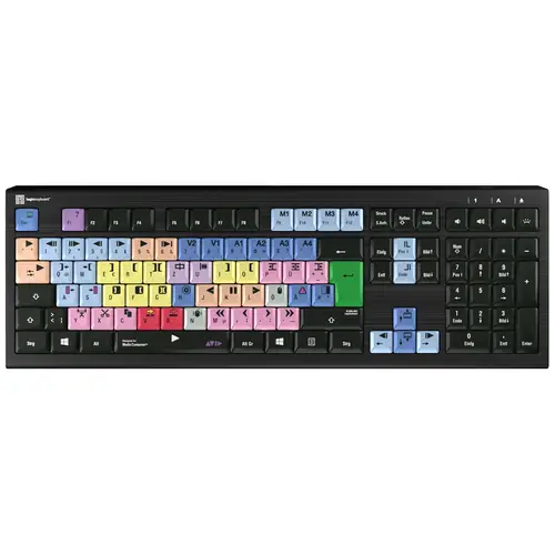 Logickeyboard Avid Media Composer Astra Kabelgebunden Tastatur Deutsch, QWERTZ Schwarz Multimediata Logickeyboard Avid Media Composer Astra Kabelgebunden Tastatur Deutsch, QWERTZ Schwarz Multimediata