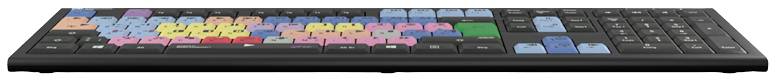 Logickeyboard Avid Media Composer Astra Kabelgebunden Tastatur Deutsch, QWERTZ Schwarz Multimediatasten, USB-Hub, Geräuscharme Tasten