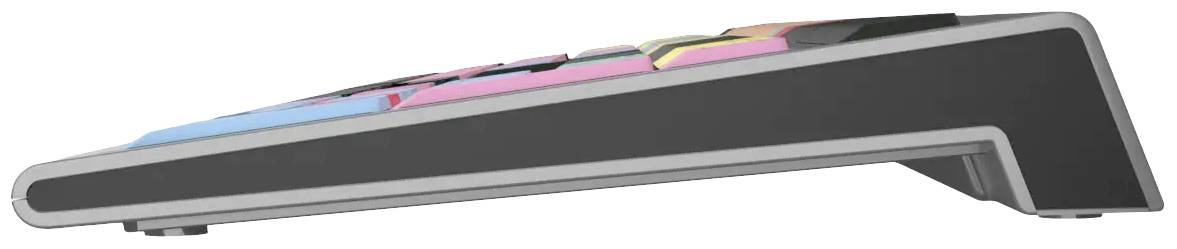 Logickeyboard Avid Pro Tools Astra Kabelgebunden Tastatur Deutsch, QWERTZ Grau Multimediatasten, USB-Hub, Geräuscharme Tasten