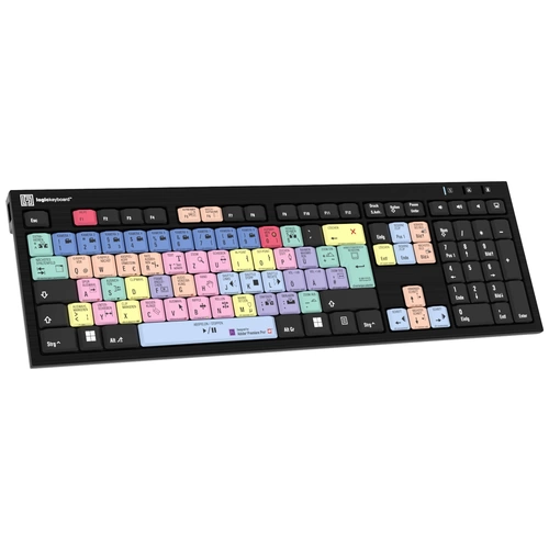 Logickeyboard Adobe Premiere Pro CC Kabelgebunden Tastatur Deutsch, QWERTZ Schwarz Multimediatasten Logickeyboard Adobe Premiere Pro CC Kabelgebunden Tastatur Deutsch, QWERTZ Schwarz Multimediatasten