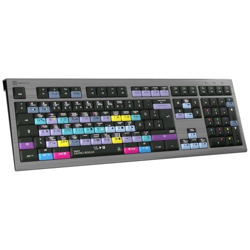 Logickeyboard Davinci Resolve Astra Kabelgebunden Tastatur Deutsch, QWERTZ Grau Multimediatasten, U Logickeyboard Davinci Resolve Astra Kabelgebunden Tastatur Deutsch, QWERTZ Grau Multimediatasten, U