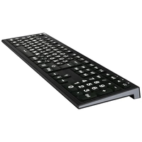 Logickeyboard XL-Print Kabelgebunden Tastatur Deutsch, QWERTZ Schwarz Multimediatasten, USB-Hub, Geräuscharme Tasten Logickeyboard XL-Print Kabelgebunden Tastatur Deutsch, QWERTZ Schwarz Multimediatasten, USB-Hub, Geräuscharme Tasten