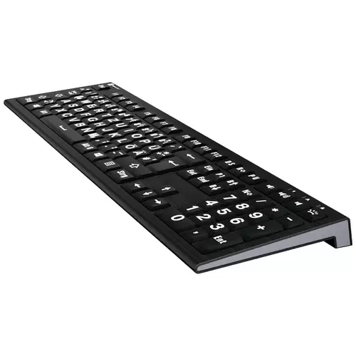 Logickeyboard XL-Print Kabelgebunden Tastatur Deutsch, QWERTZ Schwarz Multimediatasten, USB-Hub, Geräuscharme Tasten Logickeyboard XL-Print Kabelgebunden Tastatur Deutsch, QWERTZ Schwarz Multimediatasten, USB-Hub, Geräuscharme Tasten