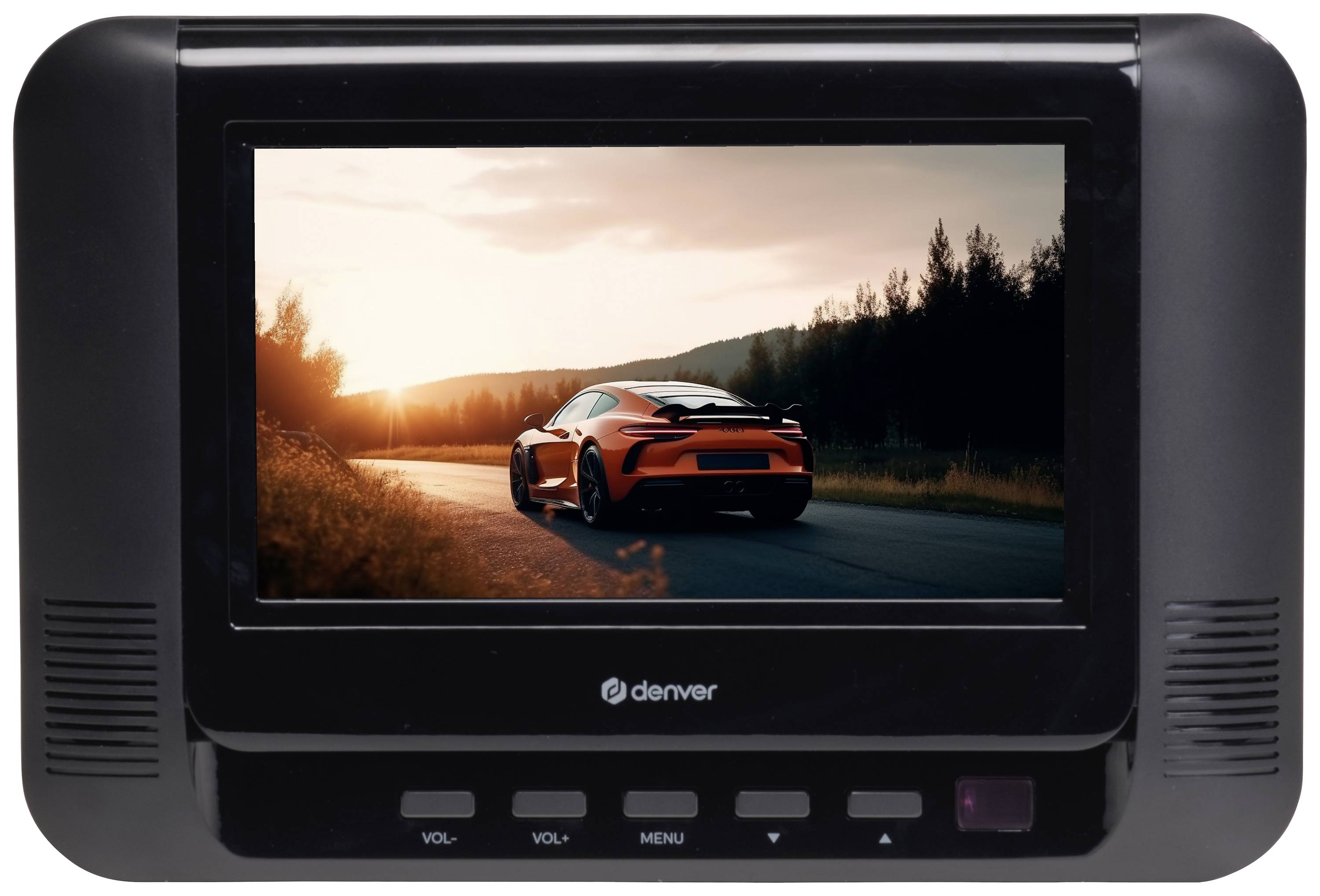 Denver MTW-793 Tragbarer DVD-Player 17.78 cm 7 Zoll EEK: D (A - G) Akkubetrieb, inkl. 12 V Kfz-Anschlusskabel, inkl. zweiter Bildschirm Schwarz