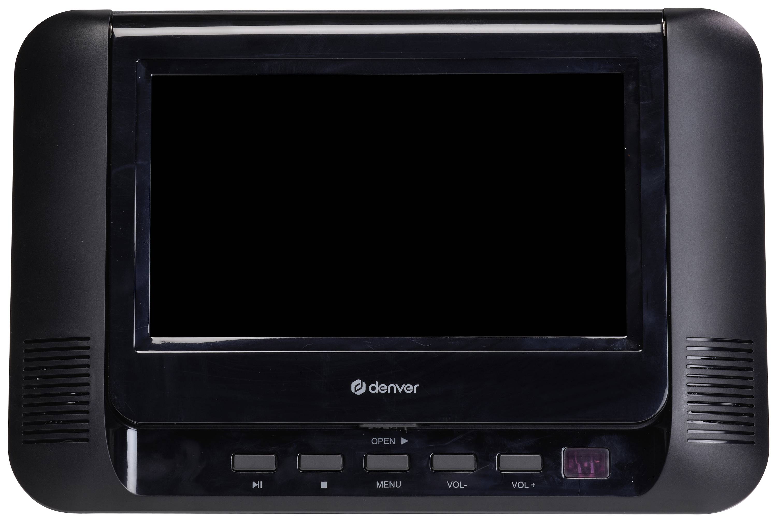 Denver MTW-793 Tragbarer DVD-Player 17.78 cm 7 Zoll EEK: D (A - G) Akkubetrieb, inkl. 12 V Kfz-Anschlusskabel, inkl. zweiter Bildschirm Schwarz