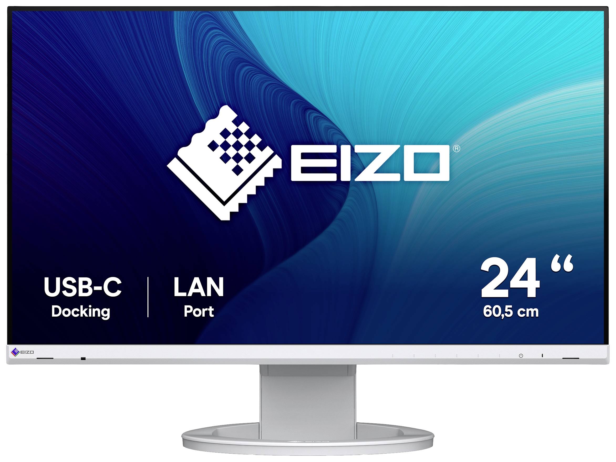EIZO EV2490-WT LED-Monitor EEK C (A - G) 60.5 cm (23.8 Zoll) 1920 x 1080 Pixel 16:9 5 ms HDMI®, DisplayPort, USB-C®, USB-B, Kopfhörer (3.5 mm Klin