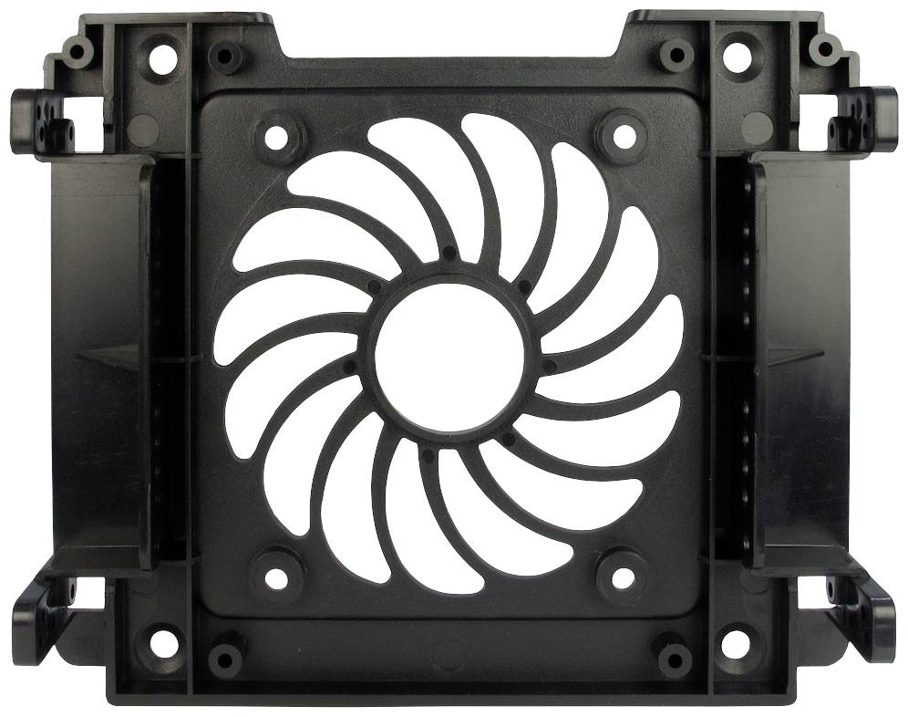 Inter-Tech 88885214 5.25 Zoll Festplatten-Einbaurahmen auf 3.5 Zoll