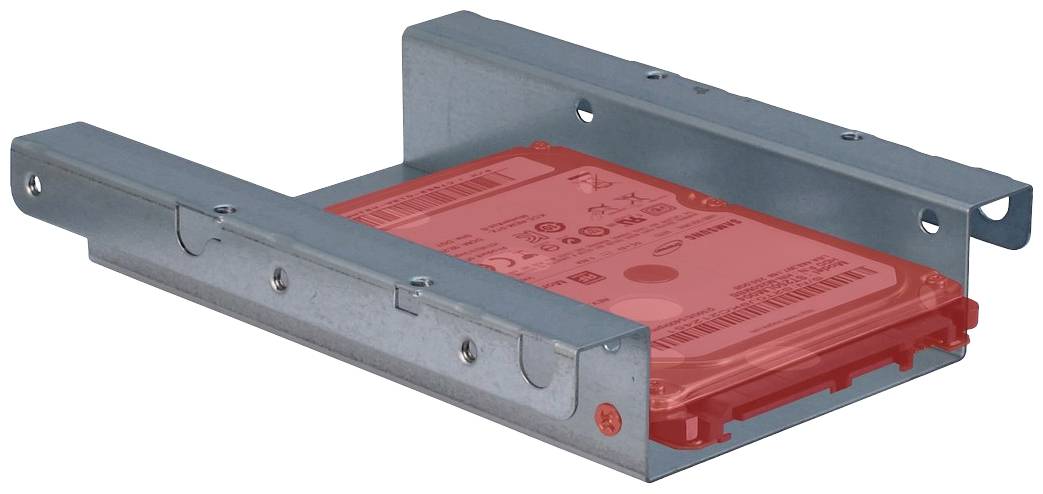 Inter-Tech 88885245 3.5 Zoll Festplatten-Einbaurahmen auf 2.5 Zoll