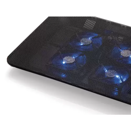 Conceptronic Kühlende Notebook-Unterlage mit 4 Lüftern Notebook-Ständer mit Kühlfunktion Conceptronic Kühlende Notebook-Unterlage mit 4 Lüftern Notebook-Ständer mit Kühlfunktion