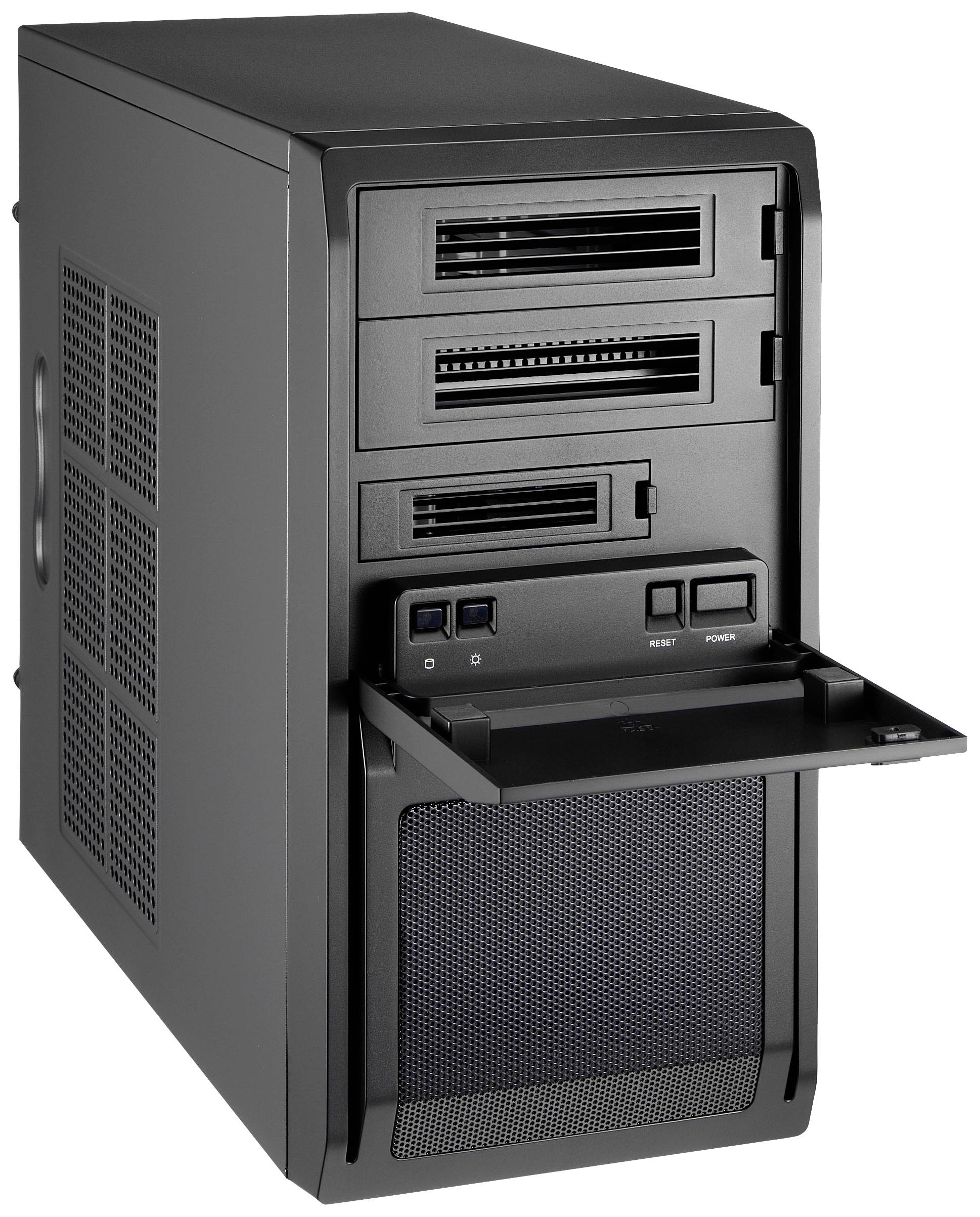 Chieftec LT-01B-350GPB Mini-Tower PC-Gehäuse Schwarz