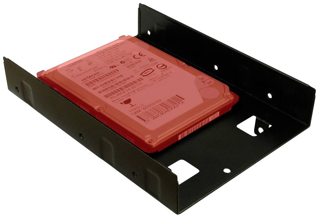 Inter-Tech 88885232 3.5 Zoll Festplatten-Einbaurahmen auf 2.5 Zoll
