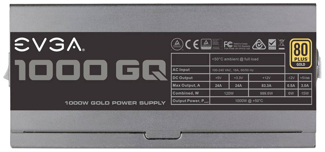 EVGA 1000GQ PC Netzteil 1000W 80PLUS® Gold
