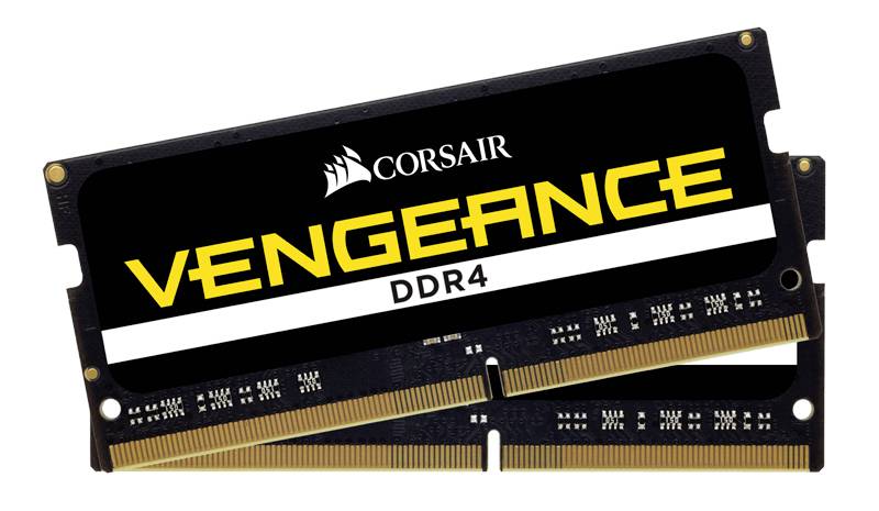 Corsair 32GB (2x16GB) DDR4 Laptop-Arbeitsspeicher Modul DDR4 32GB 2 x 16GB 2666MHz 260pin SO-DIMM CMSX32GX4M2A2666C18