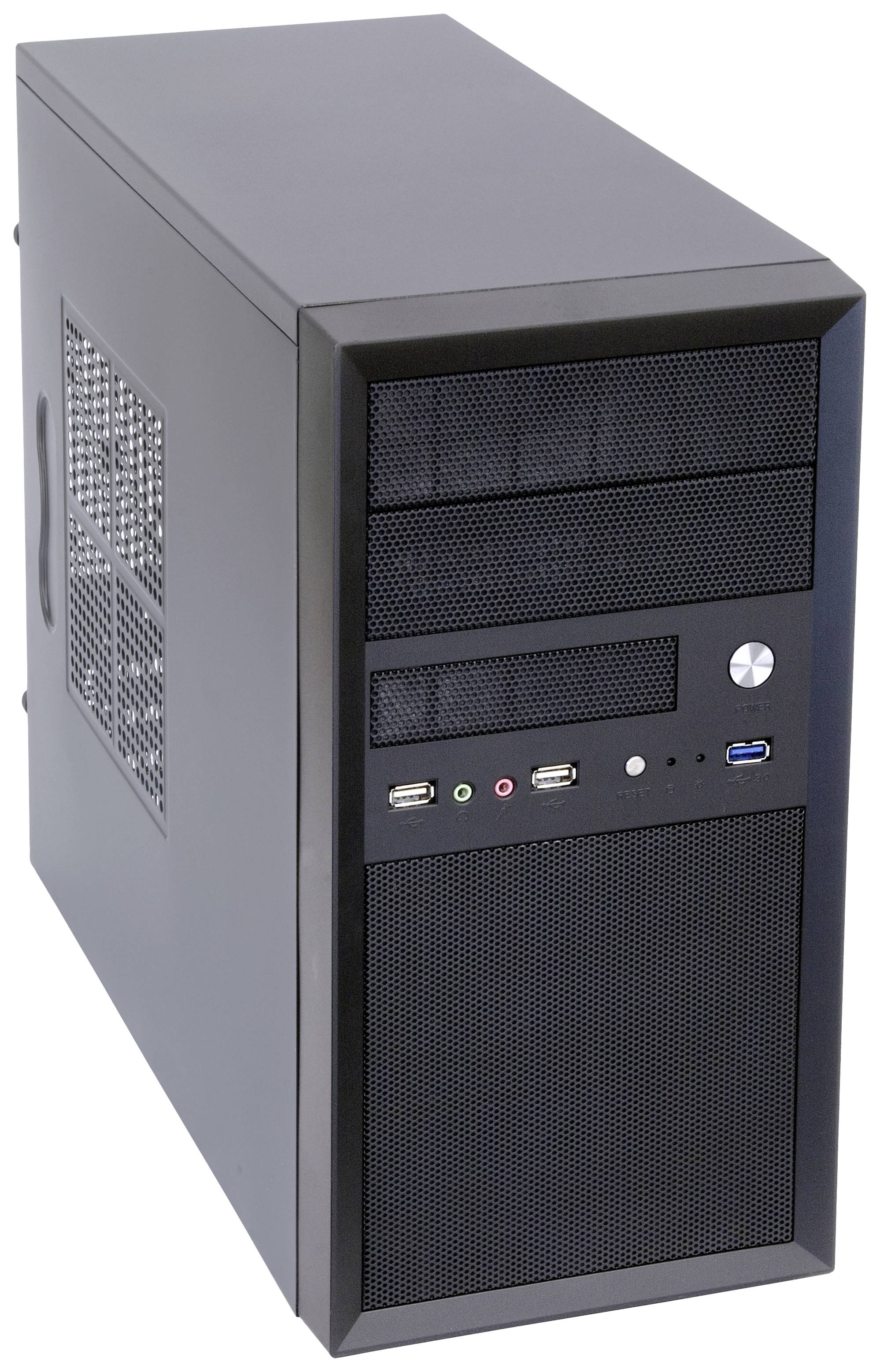 Chieftec Mesh Series CT-01B-350GPB Mini-Tower PC-Gehäuse Schwarz