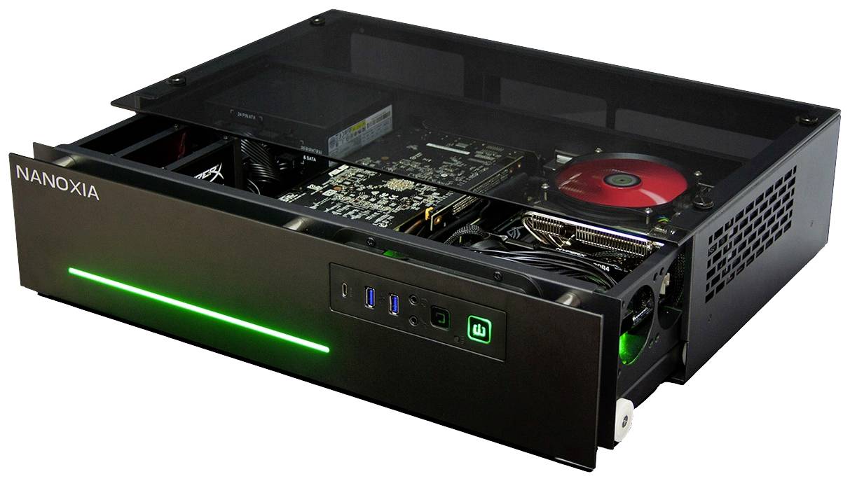 Nanoxia Project Mini S HTPC PC-Gehäuse Schwarz