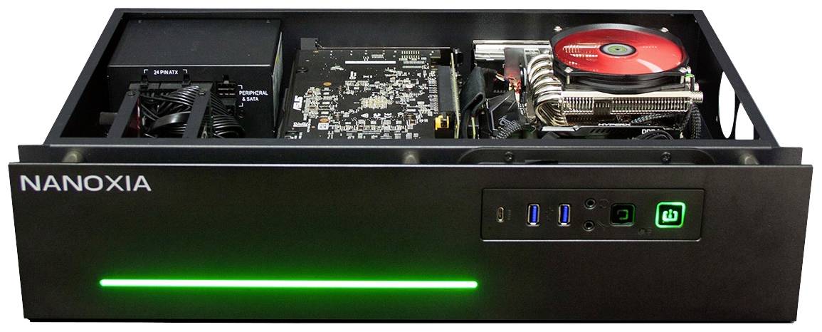 Nanoxia Project Mini S HTPC PC-Gehäuse Schwarz