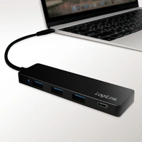 LogiLink UA0311 4 Port USB-C® (USB 3.2 Gen 2) Multiport Hub Schwarz LogiLink UA0311 4 Port USB-C® (USB 3.2 Gen 2) Multiport Hub Schwarz