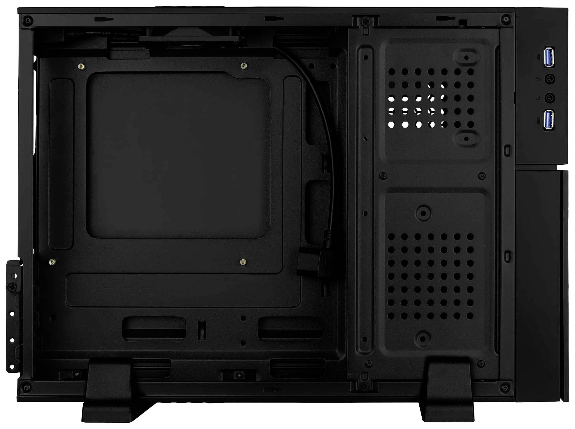 AeroCool Playa Slim PC-Gehäuse Schwarz