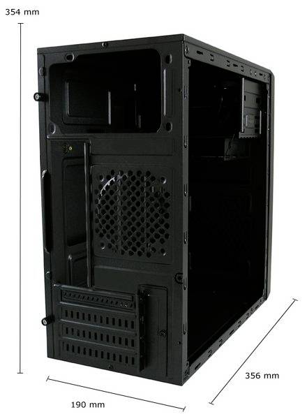 LC Power 2014MB Midi-Tower PC-Gehäuse Schwarz