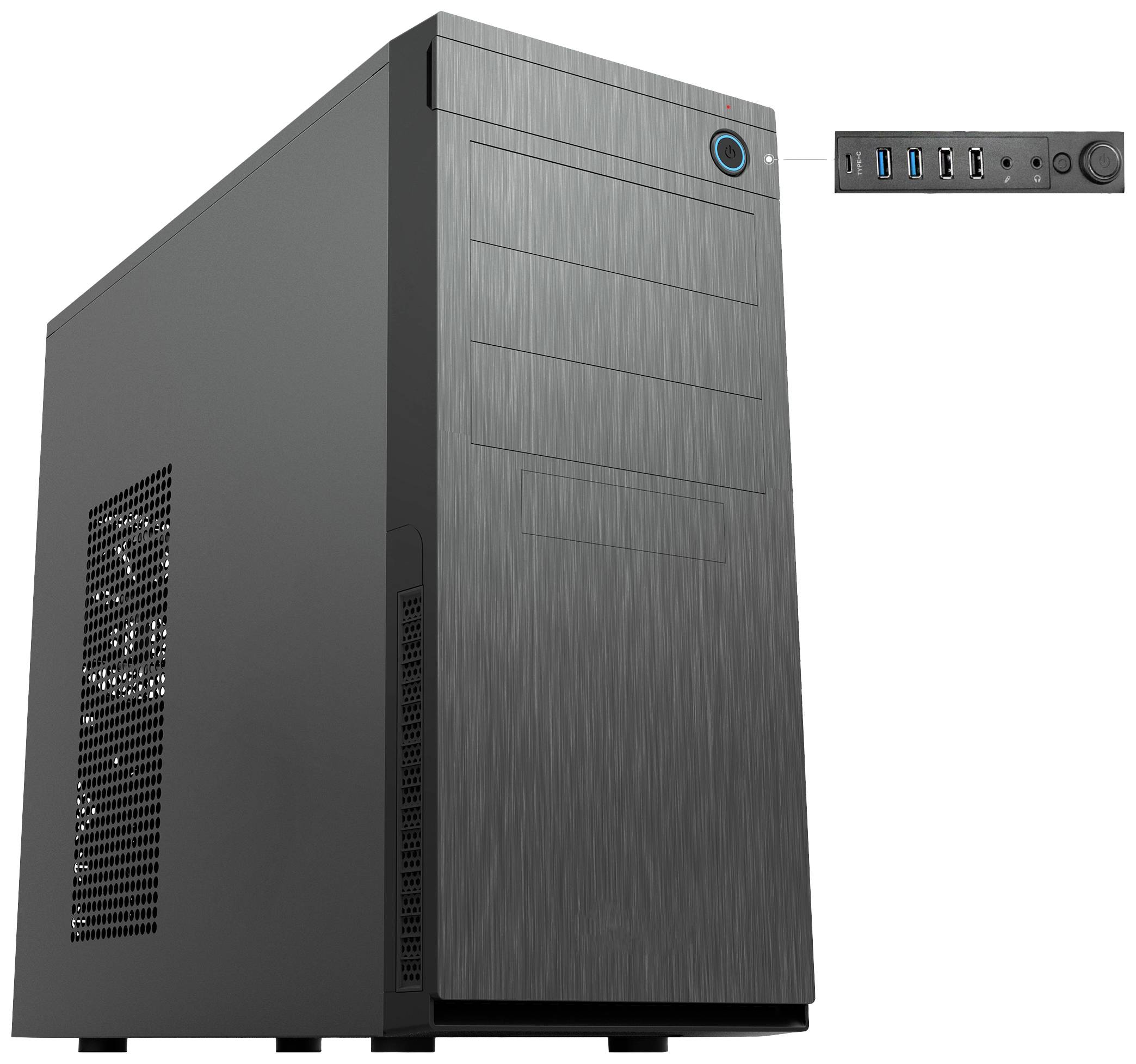 Chieftec HC-10B-OP Mini-Tower PC-Gehäuse Schwarz