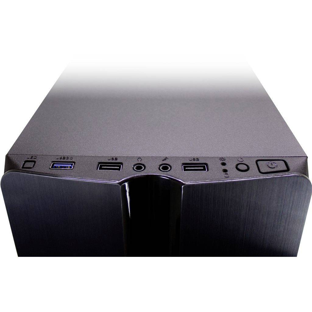 Inter-Tech 88881309 Mini-Tower PC-Gehäuse Schwarz