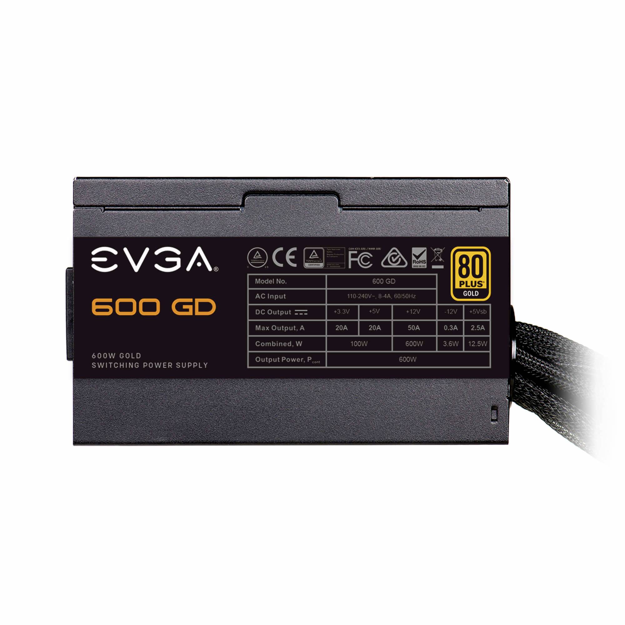 EVGA 600 GD PC Netzteil 600W 80PLUS® Gold