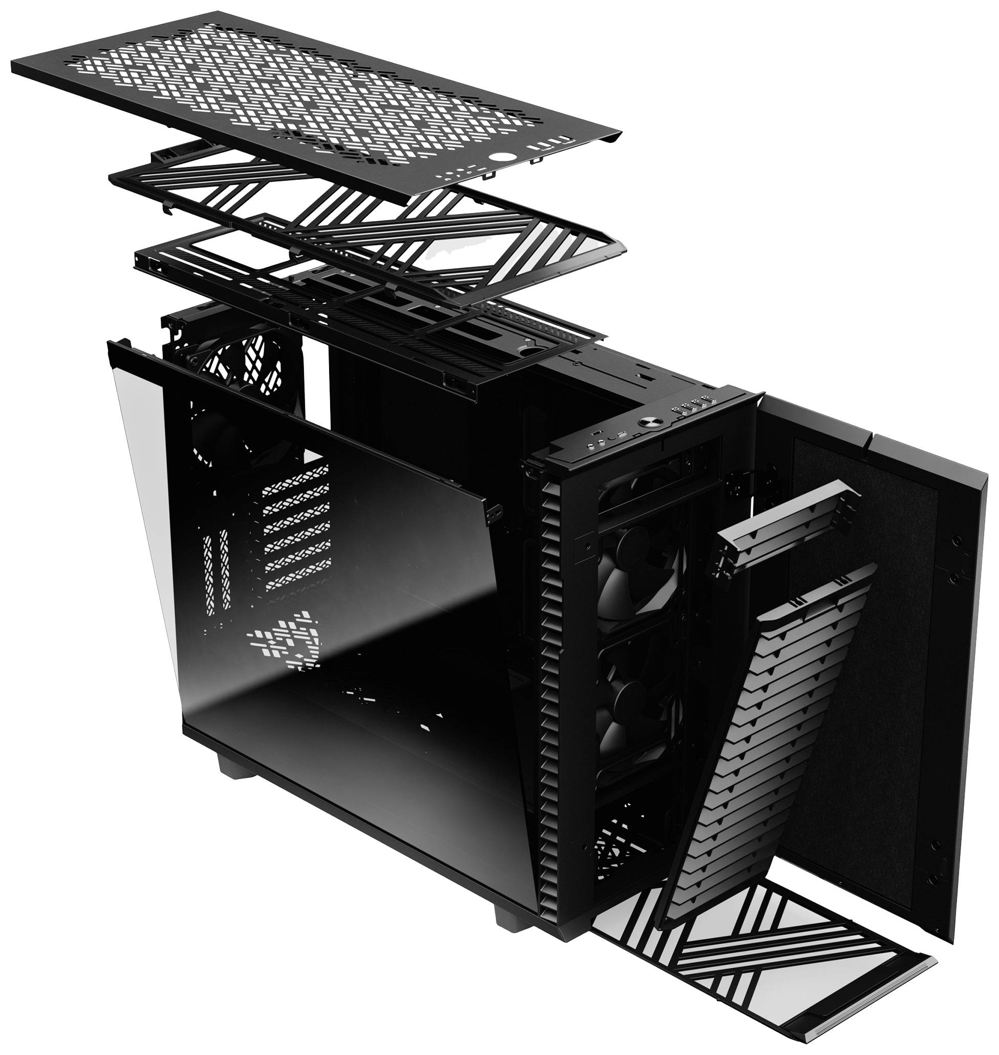 Fractal Design Define 7 Midi-Tower PC-Gehäuse Schwarz