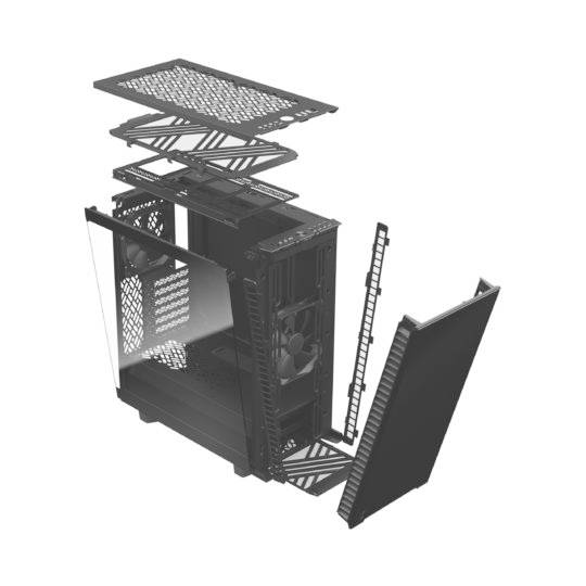 Fractal Design Define 7 Compact Midi-Tower PC-Gehäuse Schwarz