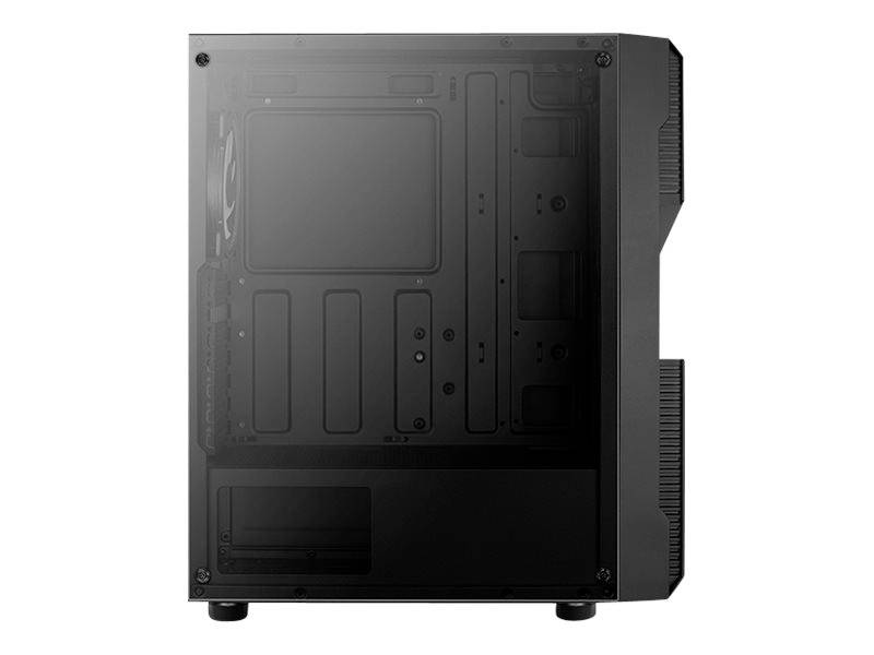 AeroCool Menace Saturn RGB - Tempered Glass Edition - Tower - ATX - Seitenteil mit Fenster (gehärtetes Glas)