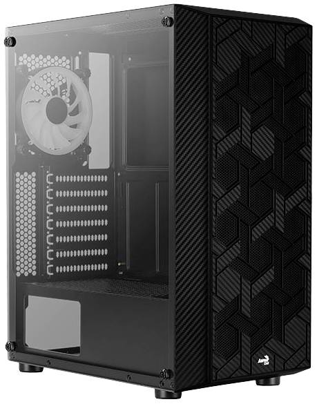 AeroCool Hive-G-BK-v3 Midi-Tower PC-Gehäuse Schwarz