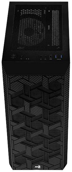 AeroCool Hive-G-BK-v3 Midi-Tower PC-Gehäuse Schwarz