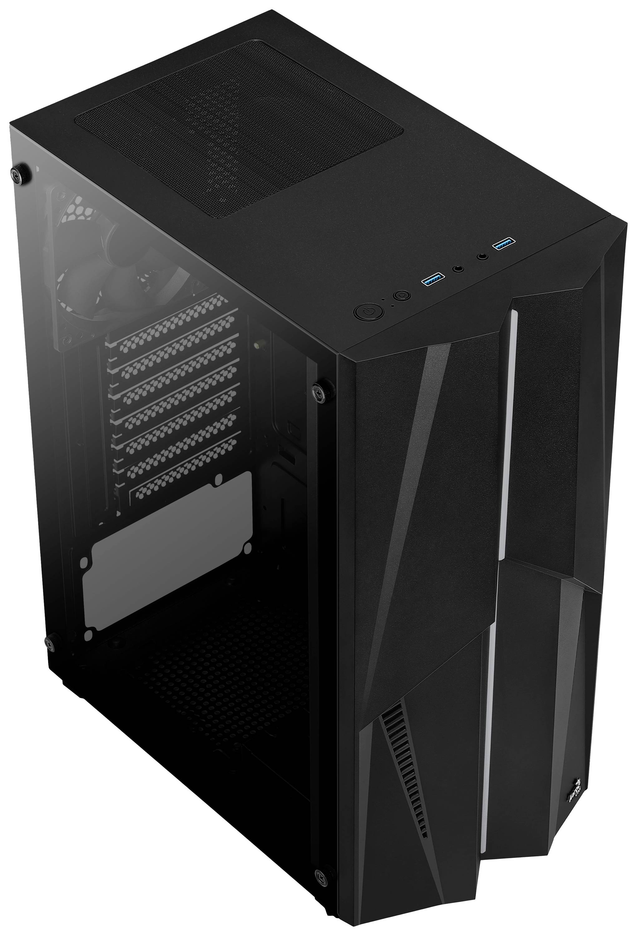 AeroCool Mecha Midi-Tower PC-Gehäuse Schwarz